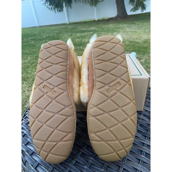 NWT NIB L.L. Bean Women Wicked Good Genuine Shearling Moccasin Slipper (7) - Picture 8 of 9
